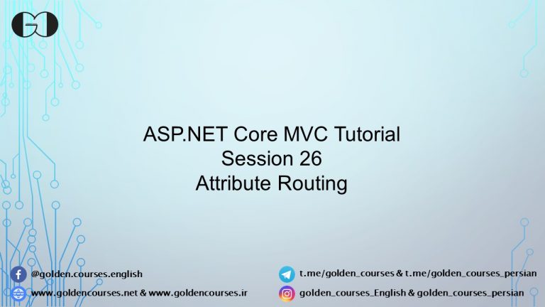 Attribute Routing - Session26