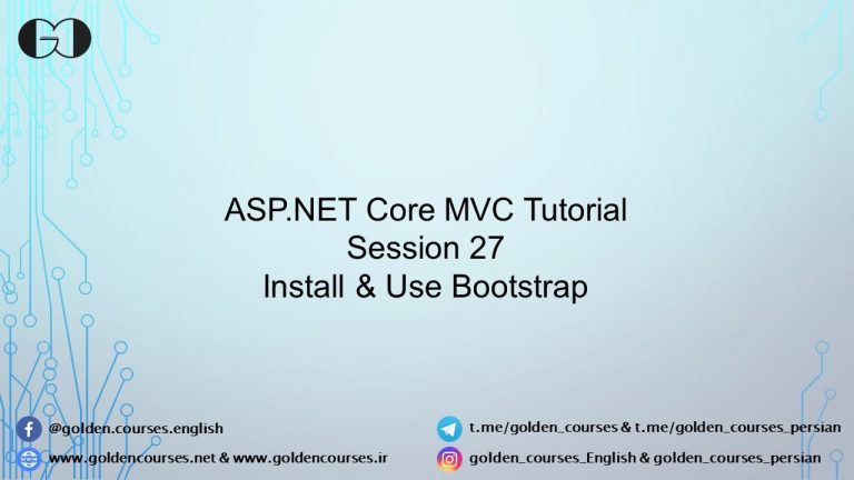 Bootstrap in ASPNET Core - Session27-min