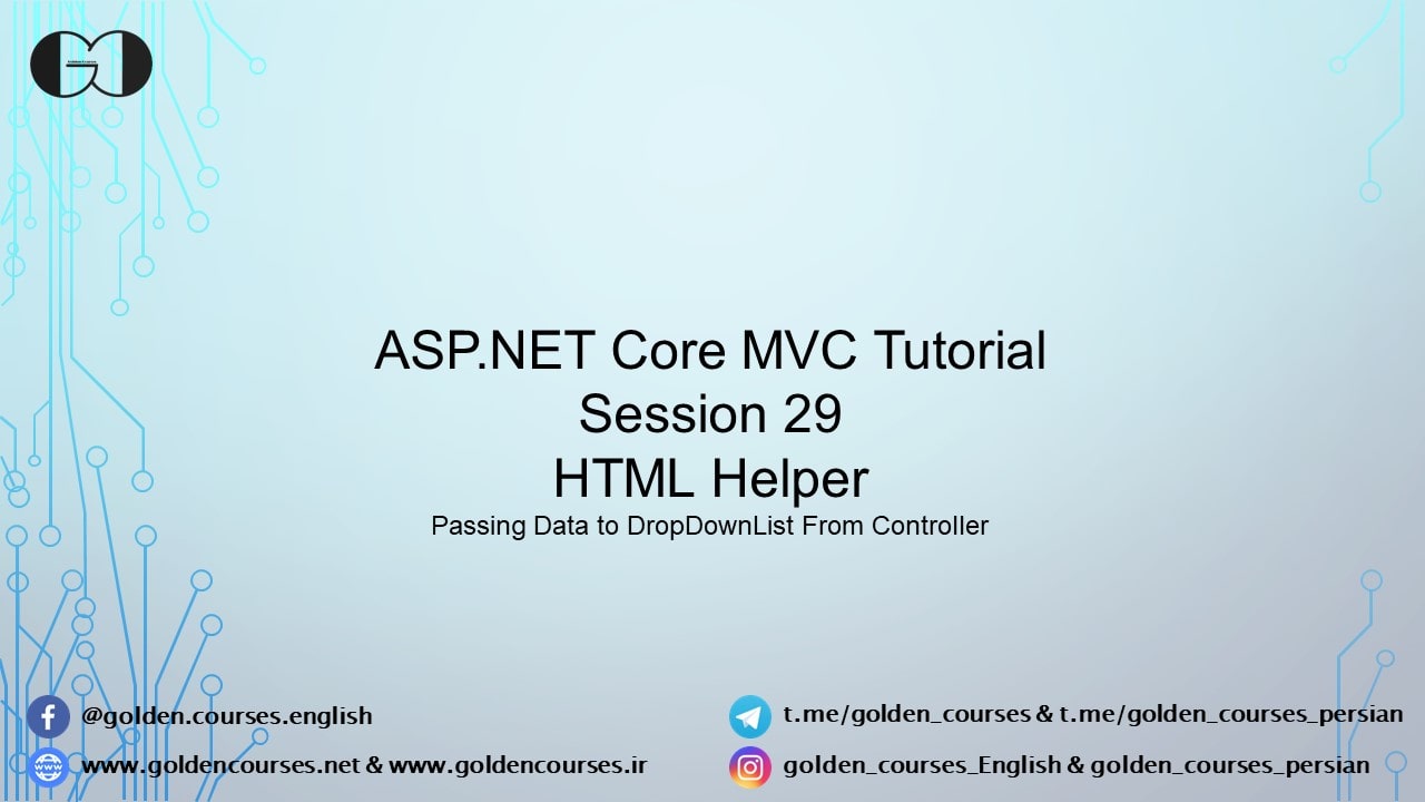 HTML Helper در ASP.NET Core قسمت دوم