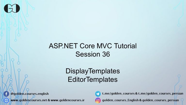 DisplayTemplates EditorTemplates in ASP.NET Core - Session36