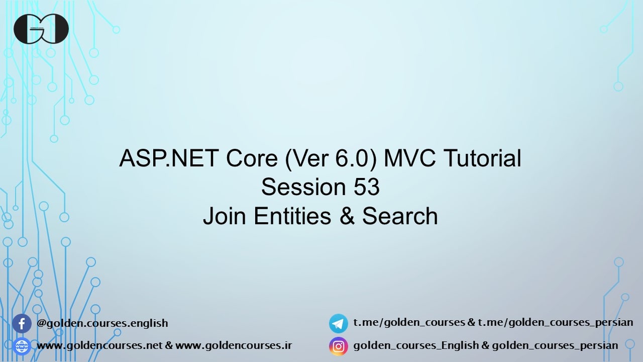 Join Entities & Serach in EF Core - Session 53-min