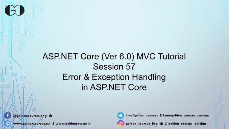 Error and Exception Handling - Session57